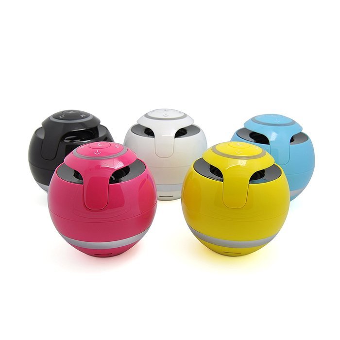 Yellow - LED Bluetooth 3.0 Stereo Speaker With Mic Radio & MP3 All in One Free SD card included