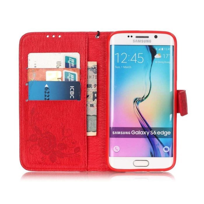 Samsung Galaxy S7 Edge Case, UNEXTATI Wallet Case for Samsung Galaxy S7 Edge, PU Leather Case with Wrist strap... N200