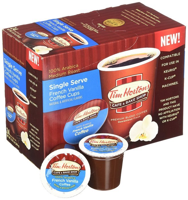 Tim Hortons French Vanilla Coffee 72 Count N2
