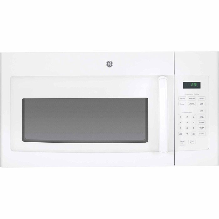 GE JNM3161DFWW 1.6 Cu. Ft. White Over-the-Range Microwave