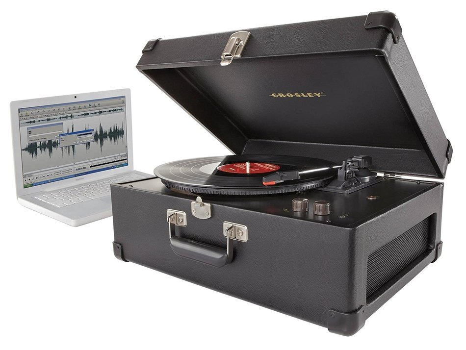 Crosley CR6249A-TA Keepsake Portable USB Turntable with Software for Ripping & Editing Audio, Tan N9