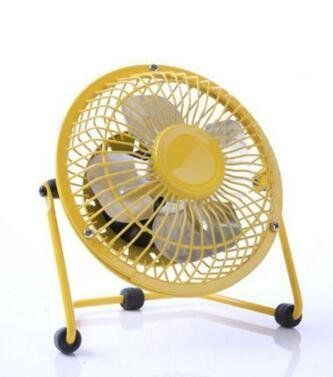 Alytimes 6 Inch Mini USB Fan With Aluminium Blades, 360 Degree Rotatable Small Table Fan with 3 Anti-vibration... N8