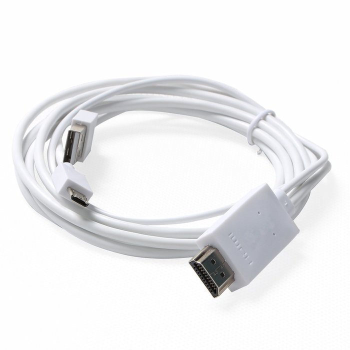 AnoKe@ MHL Kit Universal MHL Micro Usb 3.0 to Hdmi Cable 6.5 Feet / 2M Adapter 1080p Hdtv for S5, S4,S3,Note 4... N9