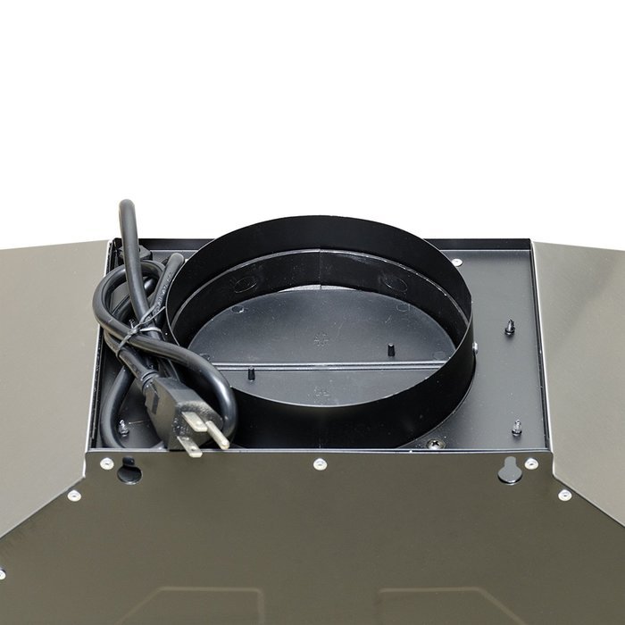 Golden Vantage 30&ldquo; Stainless Steel Wall Mount Black Surface LED Light Strip Lamp Touch Control Kitchen Cooking...