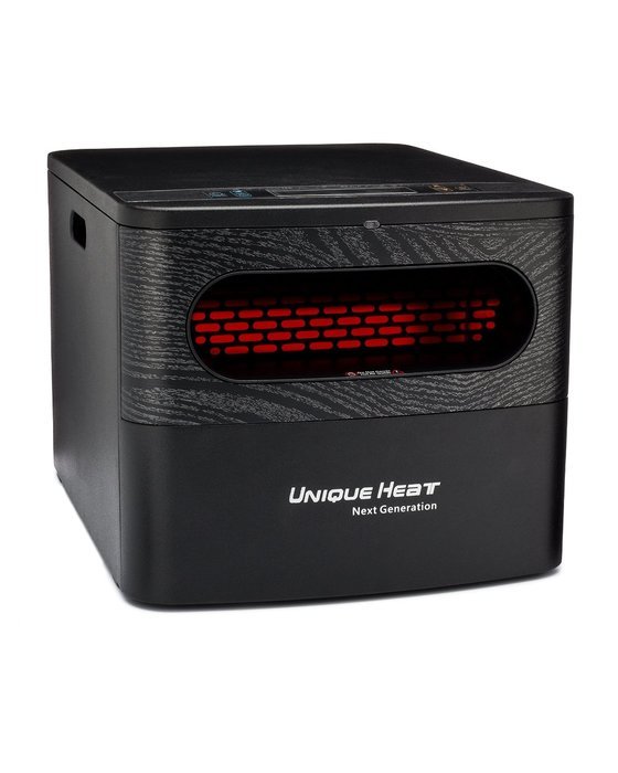 Unique Heat Next Generation Portable Infrared Space Heater with Digital Display and Remote, 14 lbs