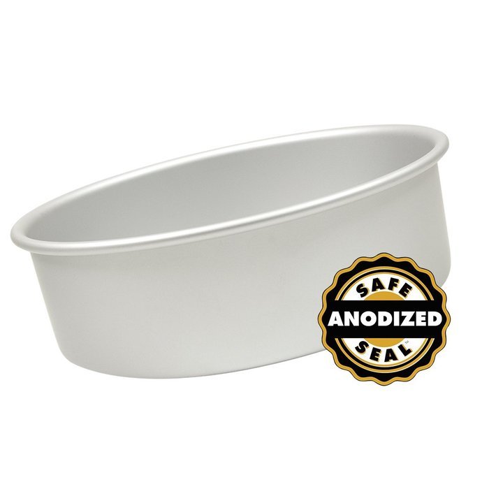 Fat Daddio's Anodized Aluminum Round Cake Pan, 6 Inches by 2 Inches