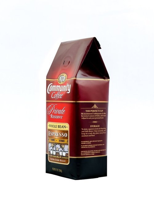 Community Coffee Private Reserve Whole Bean Louisiana Blend Dark, 12 oz., 3 Count N9