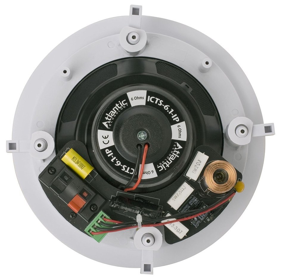 Atlantic Technology ICTS-6.1-IP-S 6.5" 2-Way IP Compatible In-Ceiling Speaker (Single, White)