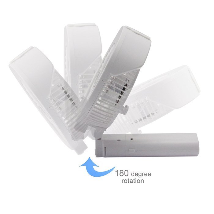 3 Speeds Mini USB Rechargeable Desktop Water Misting Cooling Fan wih 4000mAh Power Bank N3