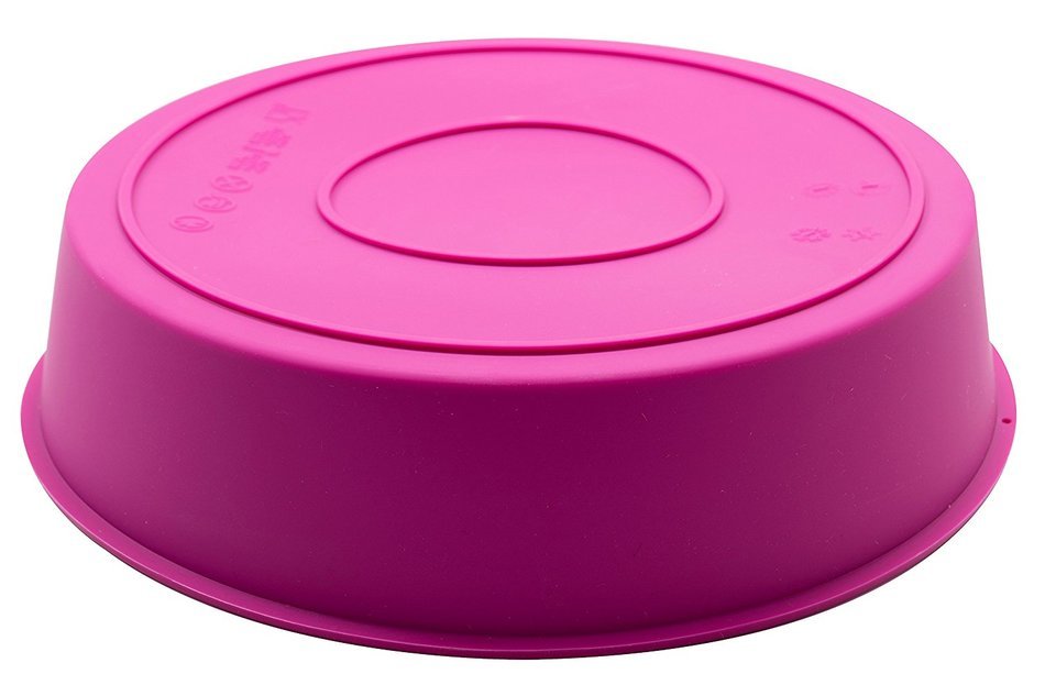 Marathon Housewares KW200014FU Premium Silicone Round Cake Pan, Fuschia
