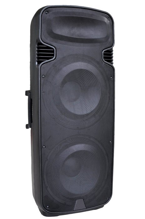 EMB PKL5500 2000W 2x15" PA Rechargeable Speaker System Built-in Bluetooth/SD/MMC/USB/Guitar Jack