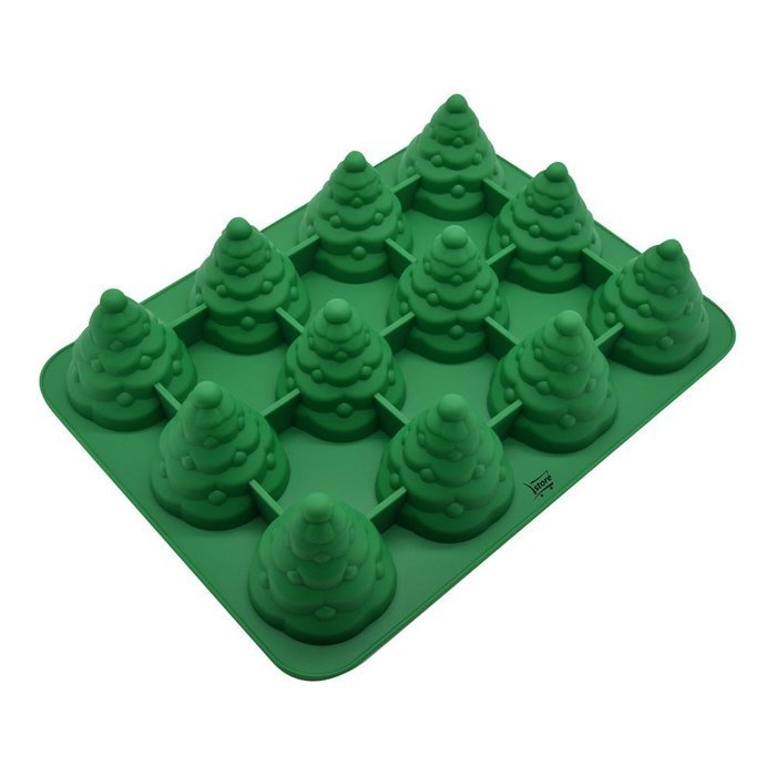 Mehome 3D Xmas Tree Silicone Mold Cake Mould Christmas Cookie Chocolate Baking Mold Christmas Fondant Cake Mold