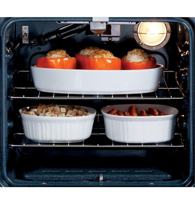 GE JGRP20WEJWW 24" White Gas Single Wall Oven N2