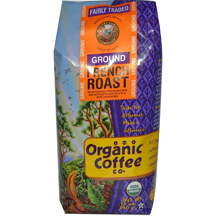 The Organic Coffee Co. French Roast Ground Coffee (Medium), 12 oz N3