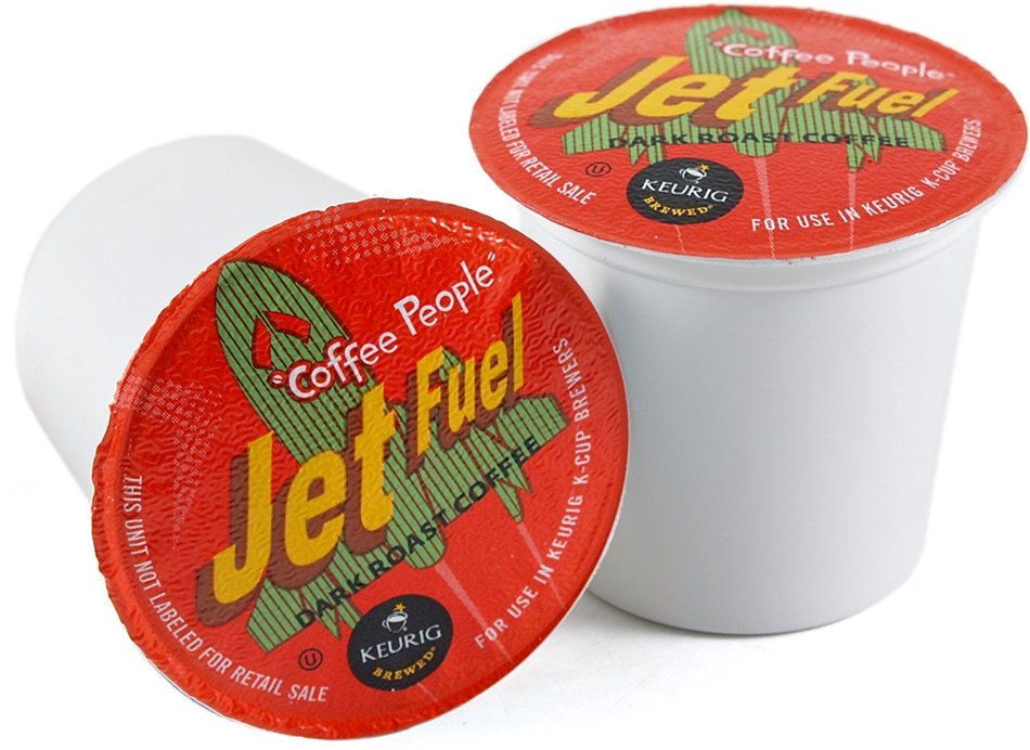 Coffee People Jet Fuel Dark Roast Coffee Keurig K-Cups, 18 Count