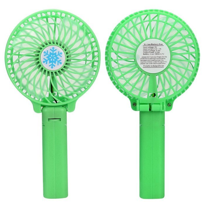 Rumas&reg; Portable Handheld Mini Air Conditioner Cooler Fan USB Battery (black) N5