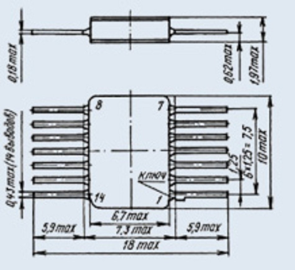 IC / Microchip 133IE5 analogue SN5493 USSR 2 pcs