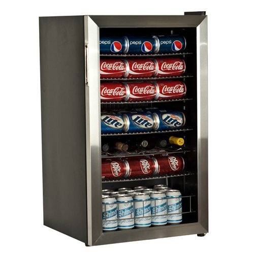 EdgeStar 103 Can and 5 Bottle Extreme Cool Beverage Cooler - Stainless Steel
