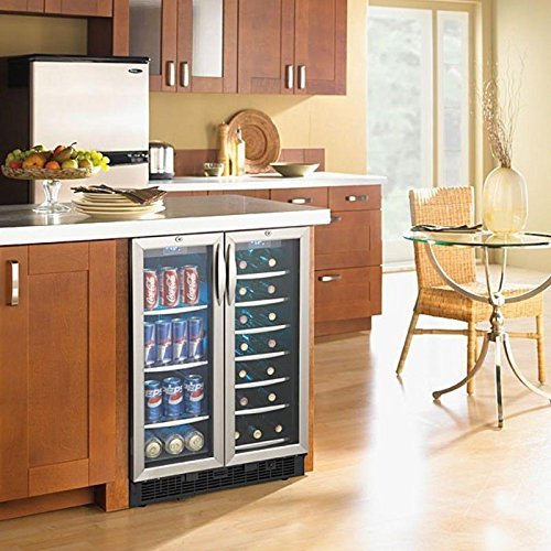 Danby Silhouette 24In Stainless Steel Beverage Center Built-In Wine/Beverage Cooler - DBC2760BLS