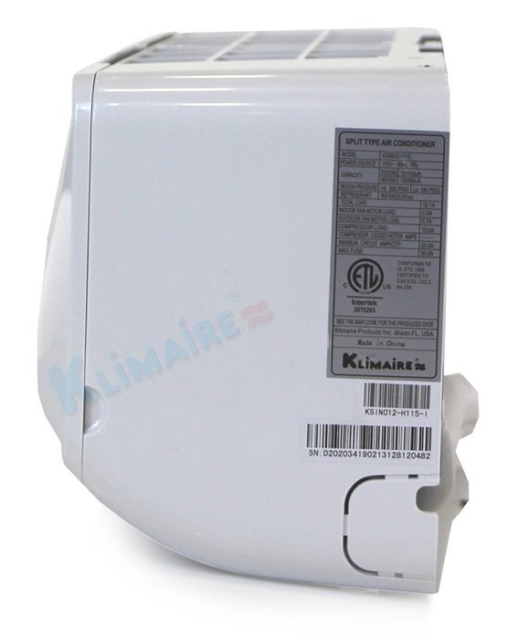 24,000 Btu Klimaire 15 SEER Ductless Mini Split - DC Inverter Air Conditioner & Heat Pump System - 220 Volt with... N9
