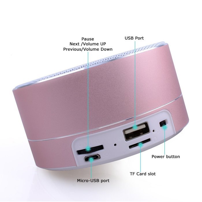 Accering Stereo Bluetooth Music Speaker,Wireless Mini Portable Outdoor Super Bass Sound and FM Radio for iPhone... N6