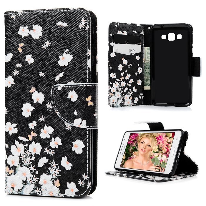 Galaxy Grand Prime Case,Samsung Galaxy Grand Prime Case - Wallet Flip Stand Case PU Leather Case with Shockproof... N5