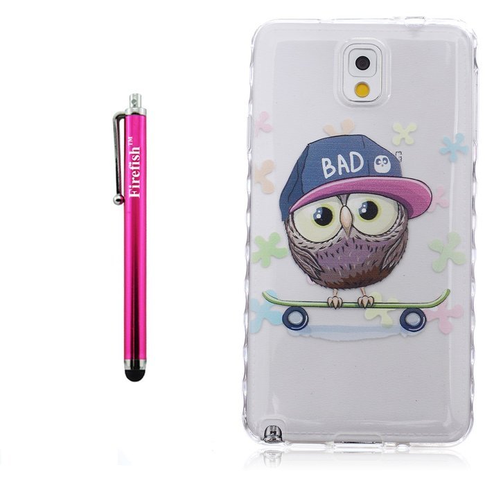 Note 4 Case, Firefish Durable Soft TPU Back Case [Soft-Flex] Drop Protection Scratch-Resistant Cover Skin Protective... N107