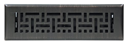 Accord Ventilation AMFRRBB212 Wicker Design Floor Register, Oil Rubbed Bronze, 2 x 12, Brown by Greystone Home...