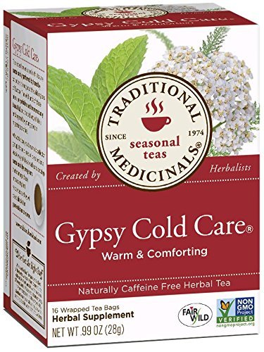 TRADITIONAL MEDICINALS HERB TEA,OG3,GYPSY CLD CR, 16 BAG