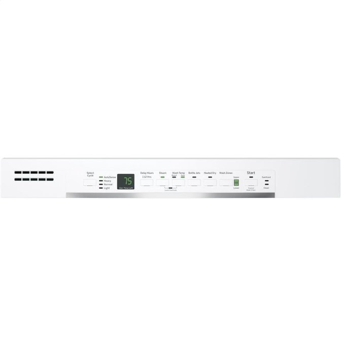 GE 24" White Built-In Dishwasher with Front Controls N2