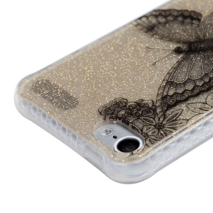 Badalink iPod Touch 5 Case Soft TPU Shockproof Easy Grip Rubber Bumper Frame + PC Back Shell with Color-fading... N12