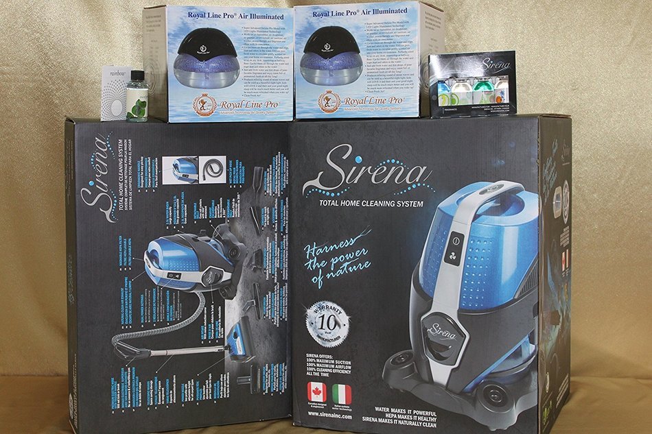 Sirena Vacuum Exclusive Royal Line Pro Ultra Deluxe Bonus Package w/ 2 Exclusive Extra Air Purifiers