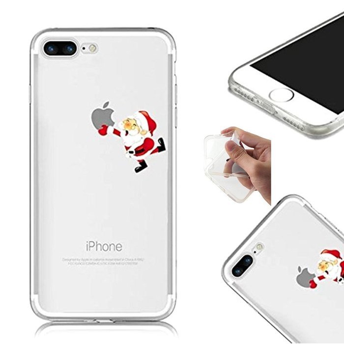 TYoung Case for iPhone 5C Cover [Santa Claus] Pattern Soft TPU Flexible Silicone Case Transparent Clear Crystal...