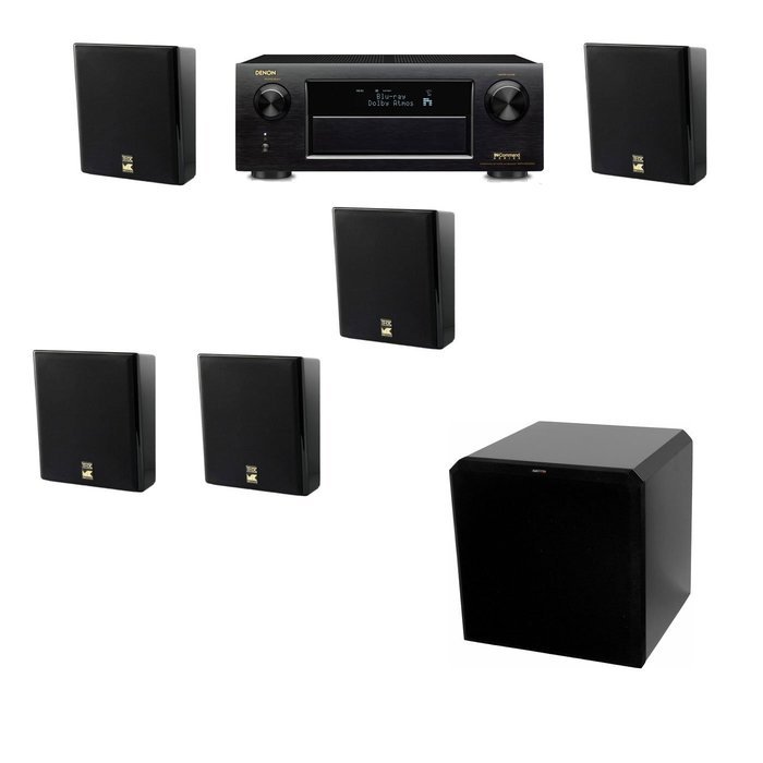 M&K Sound MP150II Wall Mounted Loudspeaker 5.1 HRS12 Denon AVR-X5200W