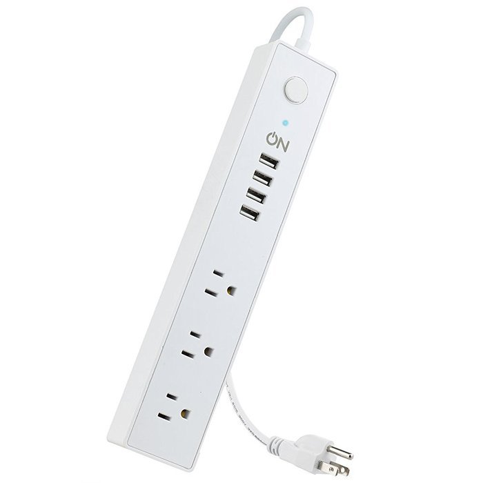 ON 3 AC Outlet Surge Protector Power Strip with 4 USB Charging Station, USB 3.1A Max Output with Level 6 Efficiency... N9