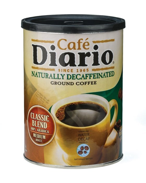 Caf&eacute; Diario Ground Coffee, Decaffeinated, 11 Ounce