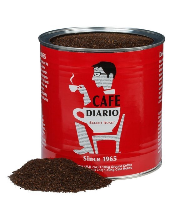 Caf&eacute; Diario Ground Coffee, Decaffeinated, 11 Ounce N3