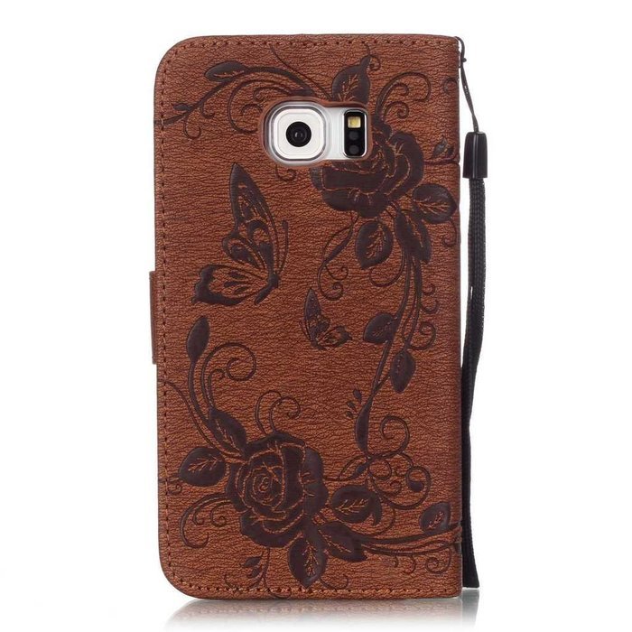Samsung Galaxy S7 Edge Case, UNEXTATI Wallet Case for Samsung Galaxy S7 Edge, PU Leather Case with Wrist strap... N258
