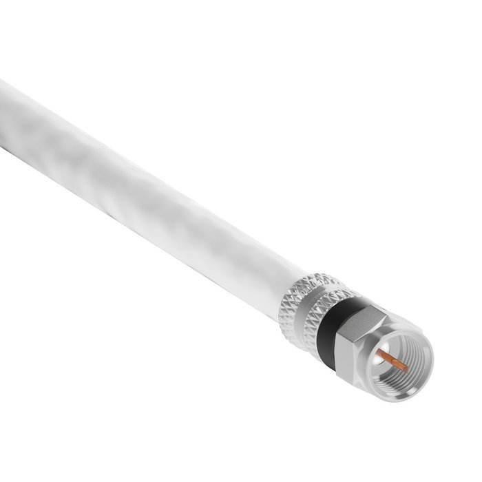 RG-6 | 25 Ft | Black | 2 Pack | UL CL2 Certified Cable Quad Shielded Coaxial Cable For Satellite TV & High Speed... N10