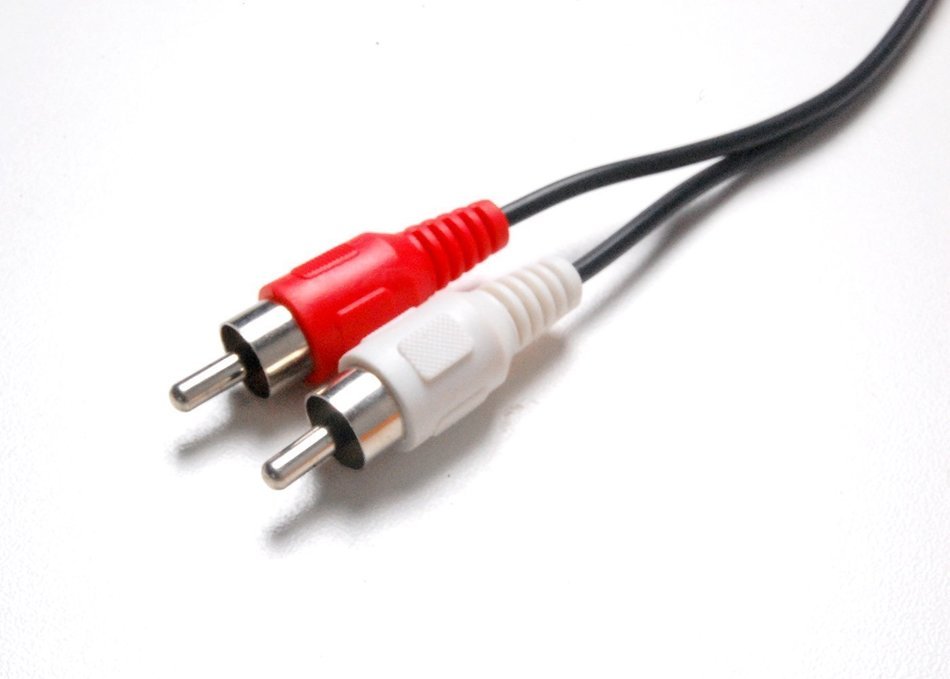3.5mm Female Stereo to Dual RCA 6 inch Male Red & White Audio Adapter Cable Pack of 2 N2