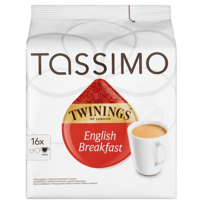 Tassimo Twinings Breakfast Tea 16 servings (Pack of 5, 80 servings in total) N4