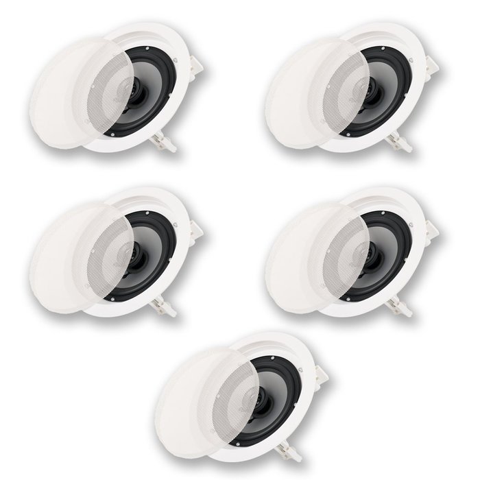 Acoustic Audio CS-IC62 In Ceiling 6.5" Home 5 Speaker Set 2 Way 1250W CS-IC62-5S