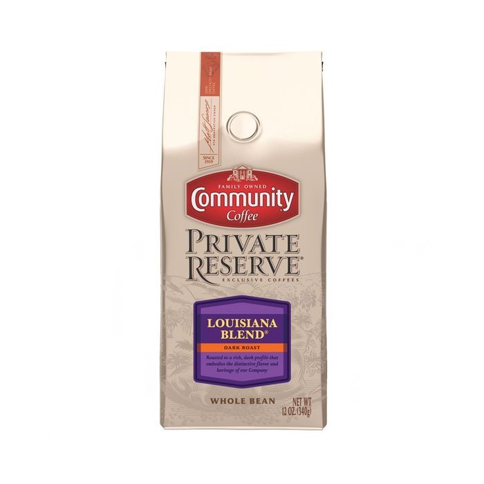 Community Coffee Private Reserve Whole Bean Louisiana Blend Dark, 12 oz., 3 Count N12