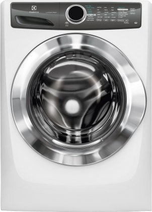 Electrolux White Front Load Laundry Pair with EFLS517SIW 27" Washer and EFME517SIW 27" Electric Dryer