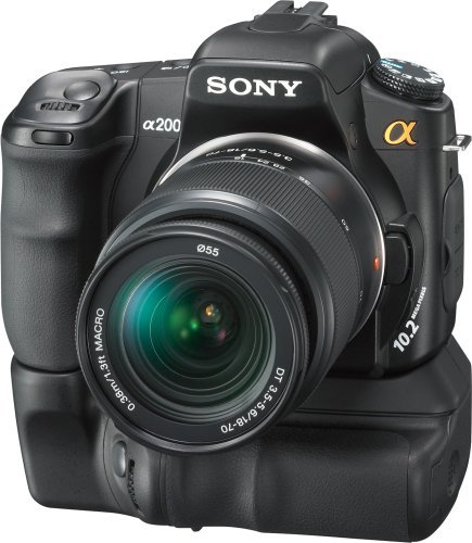 Sony Alpha A200K 10.2MP Digital SLR Camera Kit with Super SteadyShot Image Stabilization with 18-70mm f/3.5-5.6... N3