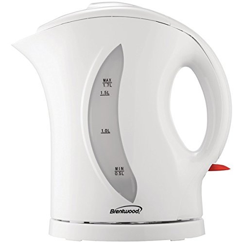New BRENTWOOD KT-1617 1.7L Cordless Plastic Tea Kettle
