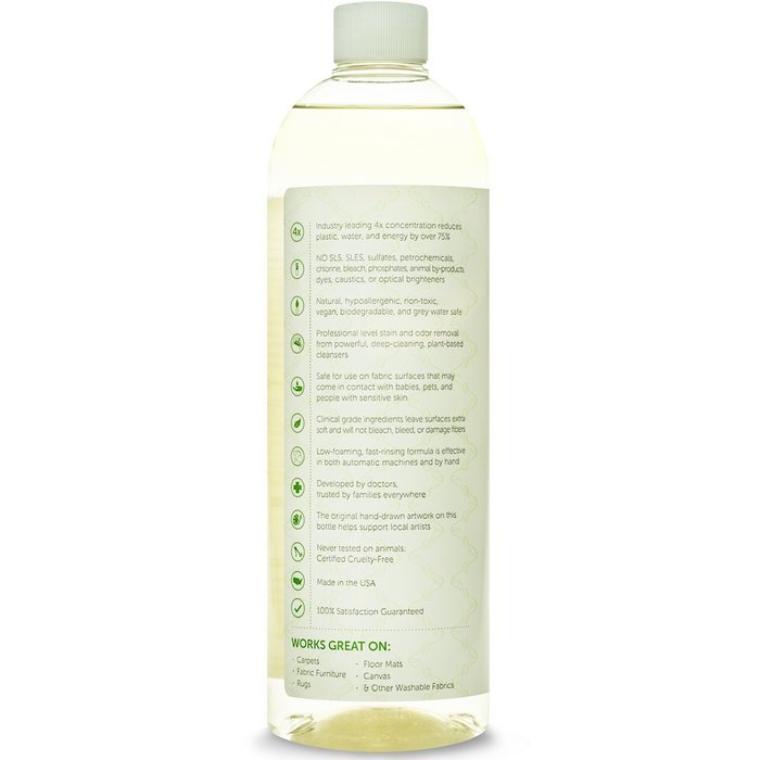 Puracy Natural Carpet & Upholstery Shampoo - Eliminates Stains & Odors - 4x Concentrated - For Machines & By Hand... N3