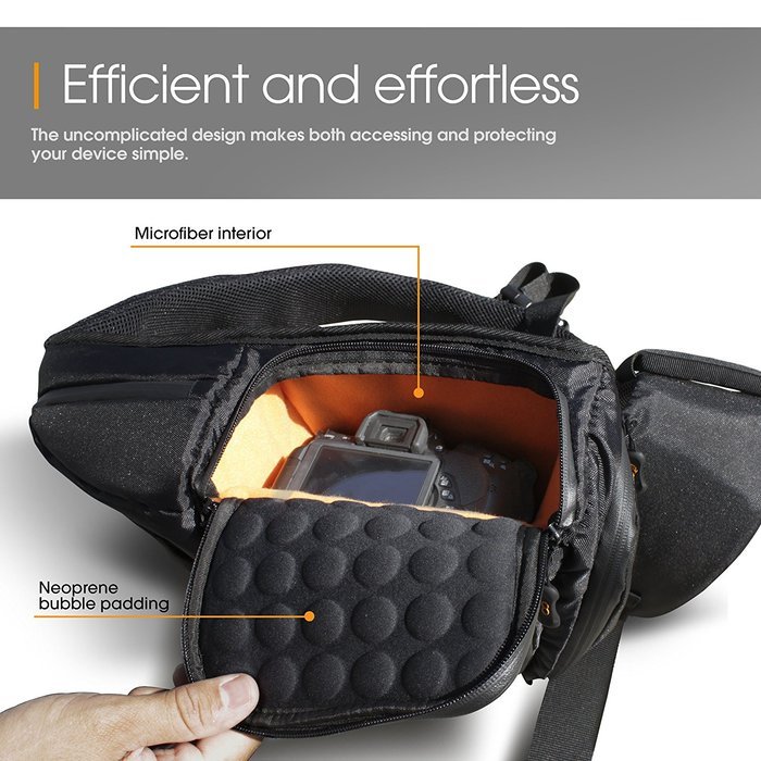 Large Camera Bag, rooCASE DSLR Camera Shoulder Case Bag N7