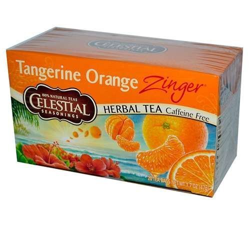CELESTIAL SEASONINGS HERB TEA,TANGERINE ORANGE, 20 BAG