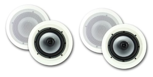 VM Audio 6.5-Inch 350-Watt 2-Way In Ceiling/Wall Surround Home Speakers, 4